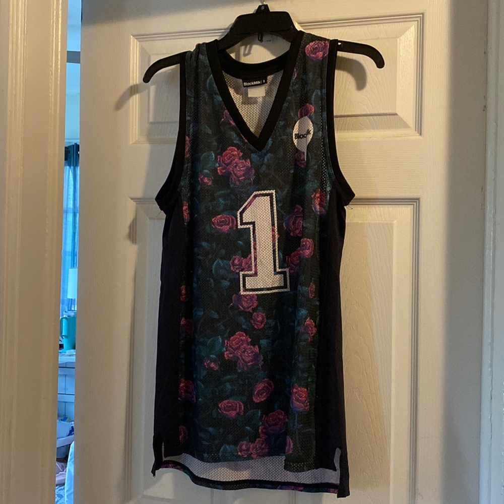 Purple Flower Blackmilk Clothing Shooter Dress